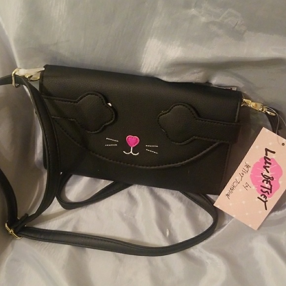 betsey johnson cat crossbody